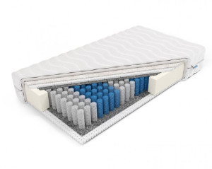Frankhauer Materac pocket z lateksem i owczą wełną Euros 90x200