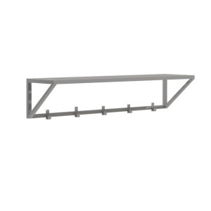 Industrialny wieszak ścienny Arni 60cm SZARY MAT loftowy minimalistyczny