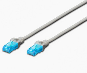 Kabel krosowy Patch Cord U/UTP kat.5e szary 7m