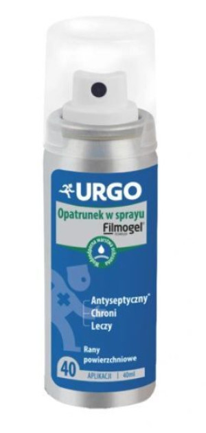 Urgo, Filmogel opatrunek w sprayu, plaster w płynie na rany, 40 ml