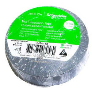 Taśma izolacyjna 19mmx33m szara SCHNEIDER