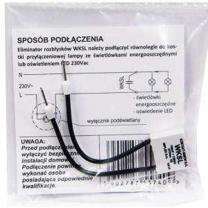 Eliminator kondensator rozbłysków żarówek LED