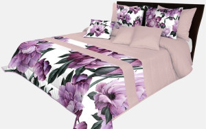 Narzuta Pikowana 240x240 Na Łóżko Elegancka Kwiaty