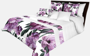 Narzuta Pikowana 240x260 Na Łóżko Elegancka Kwiaty