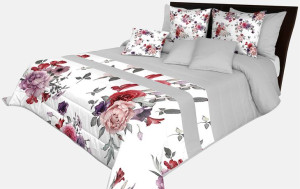 Narzuta Pikowana 240x260 Na Łóżko Elegancka Kwiaty