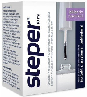 Steper, Lakier do paznokci, przeciwgrzybiczy, 10 ml