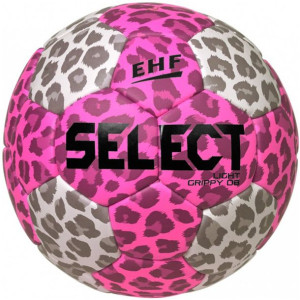 Piłka ręczna select light grippy db ehf różowo-beżowa 12134