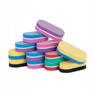 50x Polerka mini blok do paznokci buffer 100/180