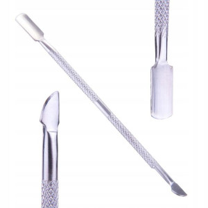 Kopytko radełko pusher Manicure pedicure stalowe