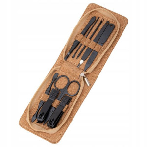 Zestaw 9 akcesoriów do pedicure manicure w ETUI