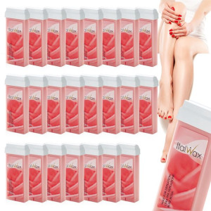 Zestaw do depilacji ciała 24x wosk w rolce ROSE