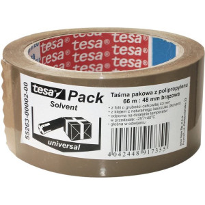 Taśma pakowa TESA STANDARD SOLVENT 66mx48 transparent 55263-00000-00TS