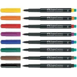 Foliopis z gumką OHP MULTIMARK M 1.0mm niebieski 152551 FABER-CASTELL