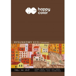 Blok rysunkowy ECO A4 25ark. 150g HAPPY COLOR HA 3715 2030-A25
