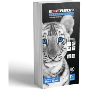 Papier ksero EMERSON TIGER DL (210x99mm) (receptowy) 80g 500ark biały