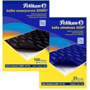 Kalka ołówkowa A4 500H 100ark. niebieska PN417014 PELIKAN