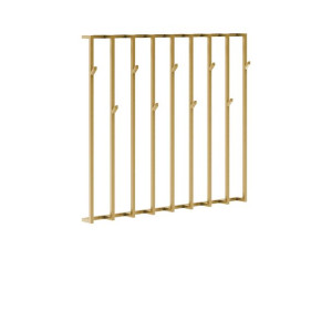 Wieszak metalowy Alf 80cm ZŁOTY POŁYSK do łazienki przedpokoju nowoczesny