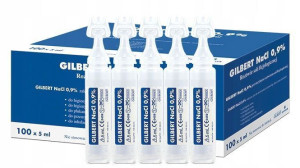 Gilbert, NaCl 0.9% roztwór soli fizjologicznej, 100 ampułek po 5 ml