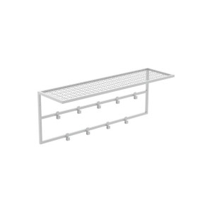Wieszak Nils 80cm BIAŁY MAT na kurtki płaszcze spawany metalowy nowoczesny
