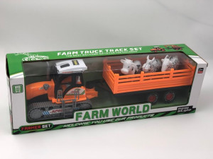 Traktor pojazd ze zwierzątkami