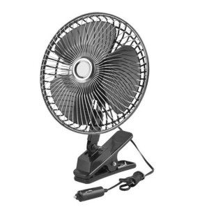 Wentylator samochodowy 12V, 6" z regulacją