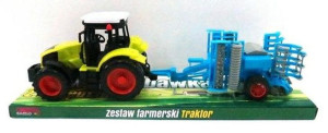 Zabawka traktor dla chłopca z maszyną rolniczą 2987
