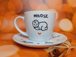 Filiżanka metryczka dziecka