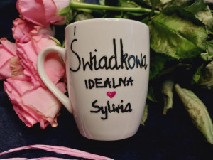 Kubek "Świadkowa Idealna + imię"  podziękowanie