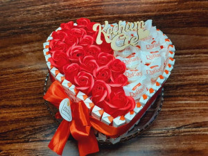 Tort Love podziękowanie dla mamy i taty