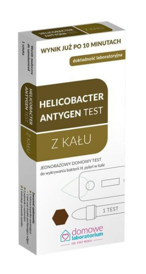 Helicobacter Antygen test wykrywa bakterię H. pylori w kale