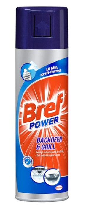 (DE) Bref Power, Środek do czyszczenia piekarnika i grilla z aktywną pianą,