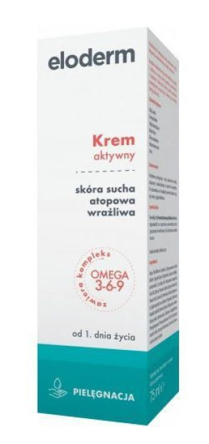 Eloderm krem aktywny, od pierwszego dnia życia, 75ml