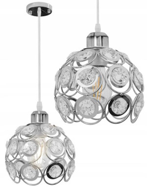 Elegancka Lampa Sufitowa App208 Kryształowa Loft
