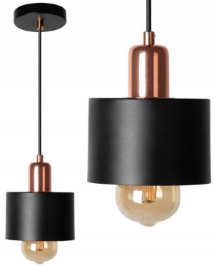 Lampa Wisząca Edison Led Plafon Cali 1cp Złota