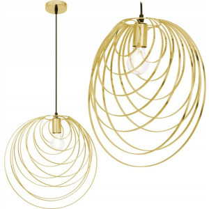 Lampa Sufitowa Wisząca Złota Loft Gold Metalowa