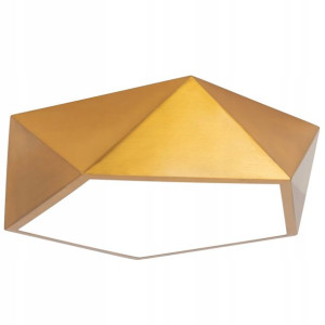 Lampa Sufitowa Plafon Diamond Glamour Złota 40cm