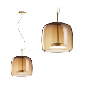 Lampa Sufitowa Wisząca Szklana Amber