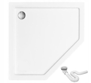 Brodzik Prysznicowy Diamond 80x80 REA Biały