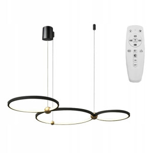 Lampa Wisząca Led Black Ring Czarna Pilot 30x40x50