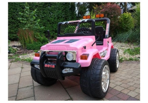Auto na Akumulator Jeep Raptor Dwuosobowy Różowy