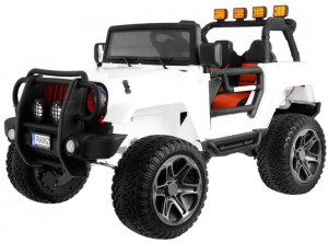 Auto samochód pojazd na akumulator Monster Jeep 4x4 Biały