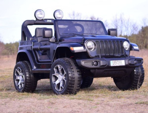 Samochód na akumulator Jeep Wrangler Rubicon 4x4 Czarny