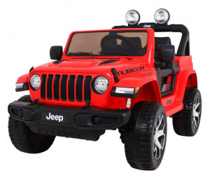 Samochód na akumulator Jeep Wrangler Rubicon 4x4 Czerwony