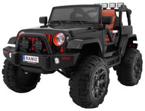 Auto samochód na akumulator Pojazd Jeep All Terrain Czarny