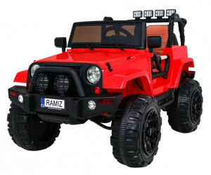 Auto samochód na akumulator Pojazd Jeep All Terrain Czerwony
