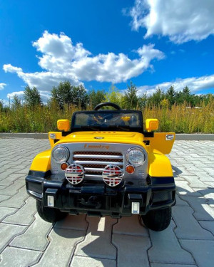Pojazd auto na akumulator terenowy Jeep Wrangler Country Żółty