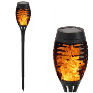 Lampa Solarna Led Pochodnia Efekt Płomień Ogień 48 cm,12 Led