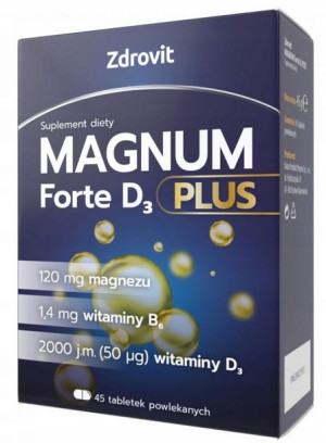 Zdrovit, Magnum Forte D3 PLUS, 45 tabletek powlekanych