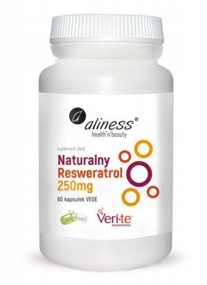 Aliness naturalny resweratrol 250 mg 60k