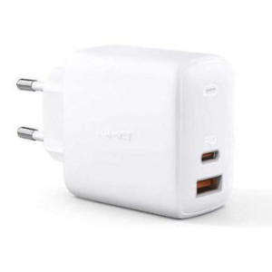 Ładowarka sieciowa Aukey PA-B3 Wht USB-A USB-C 65W